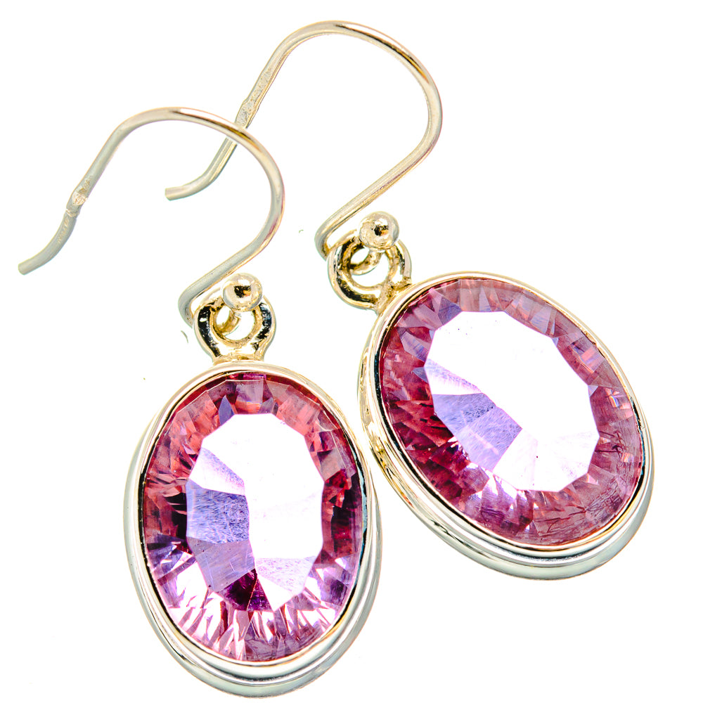 Color Change Alexandrite (Lab.) Earrings handcrafted by Anasilvercos - EARR430256 - Photo 2