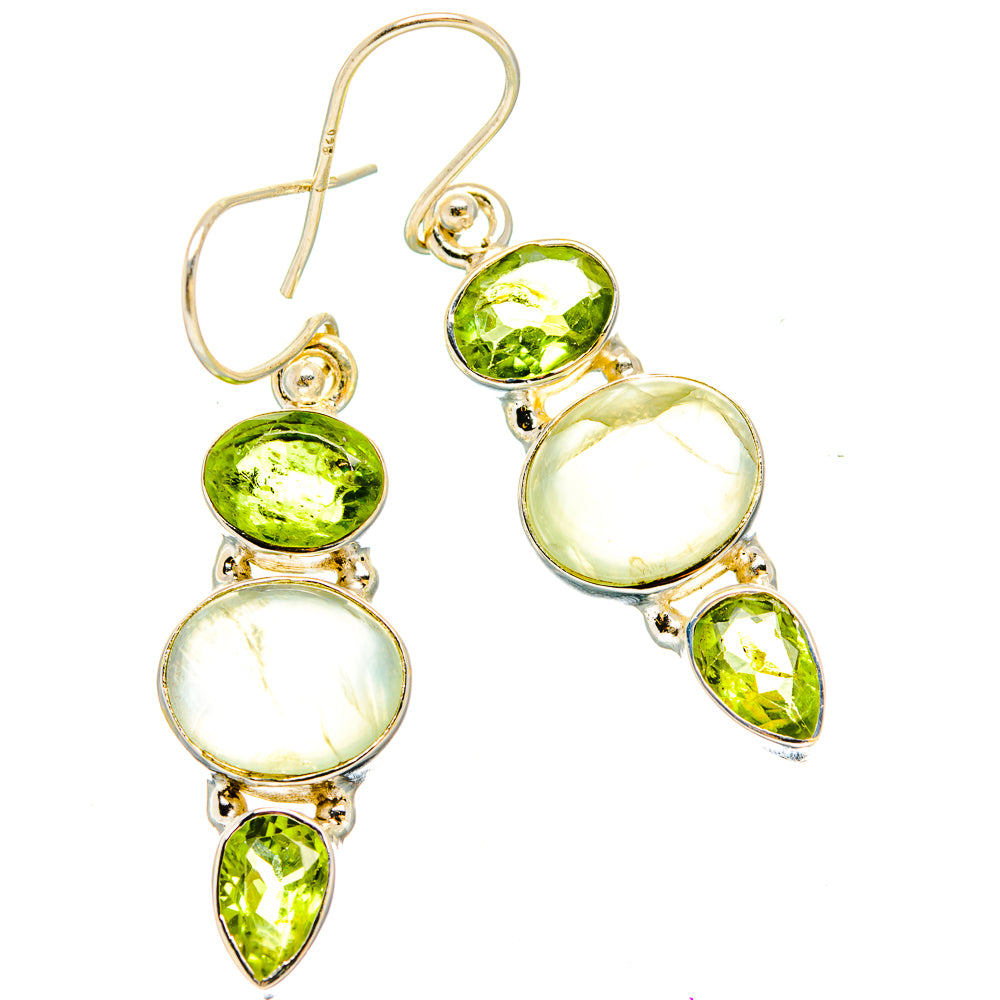 Prehnite Earrings handcrafted by Anasilvercos - EARR430259 - Photo 2