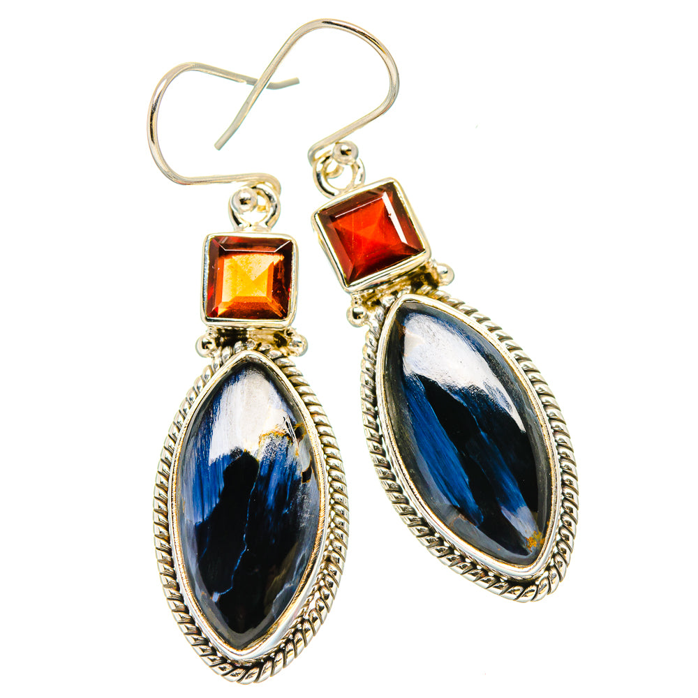 Pietersite Earrings handcrafted by Anasilvercos - EARR430263 - Photo 2