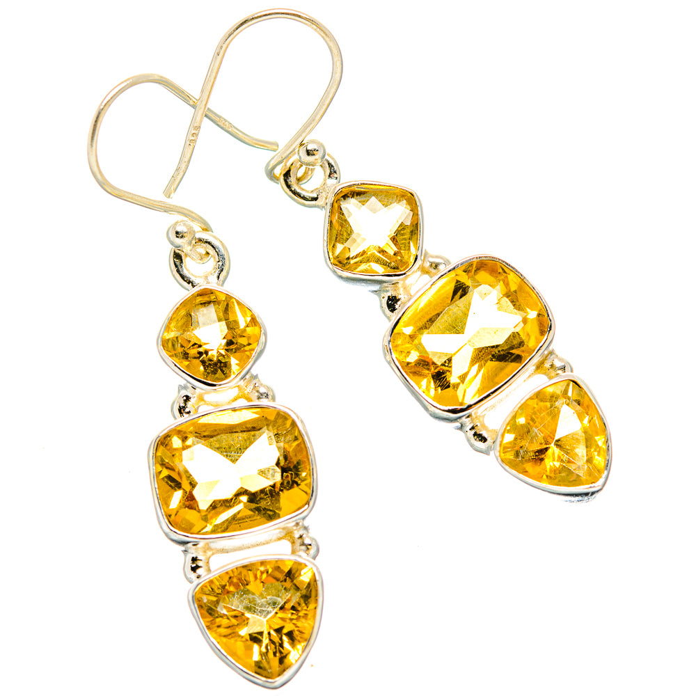 Citrine Earrings handcrafted by Anasilvercos - EARR430266 - Photo 2