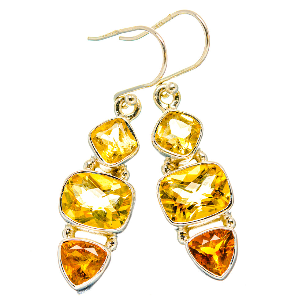 Citrine Earrings handcrafted by Anasilvercos - EARR430270 - Photo 2