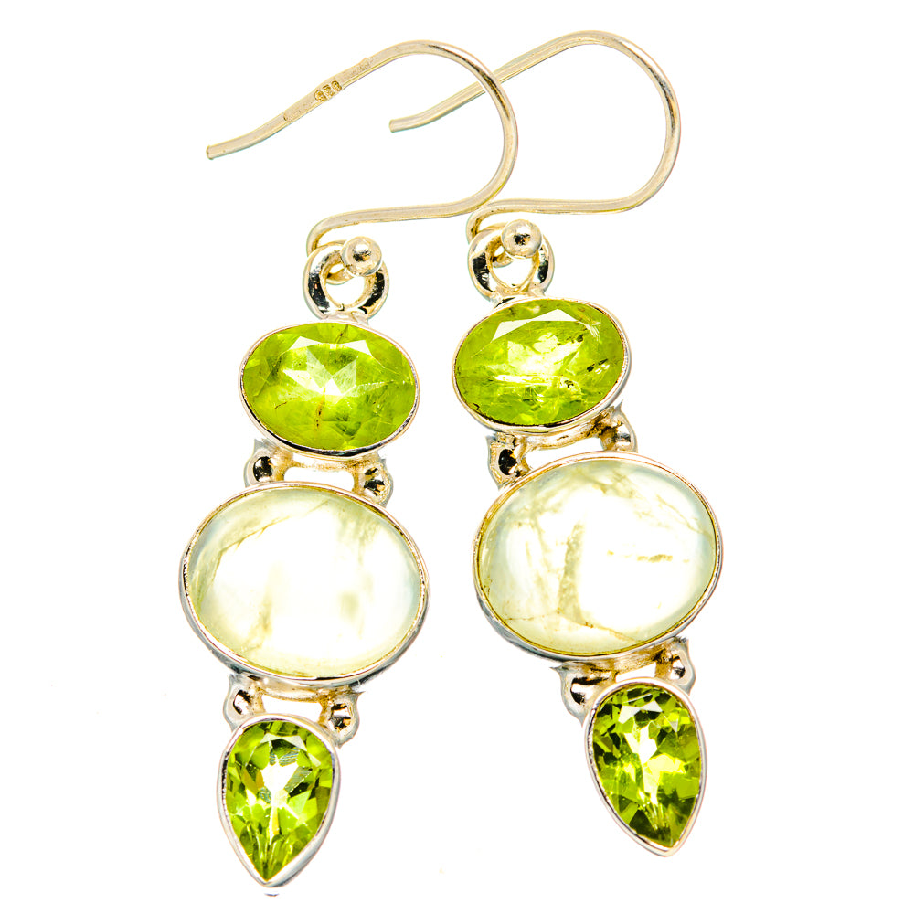 Prehnite Earrings handcrafted by Anasilvercos - EARR430272 - Photo 2