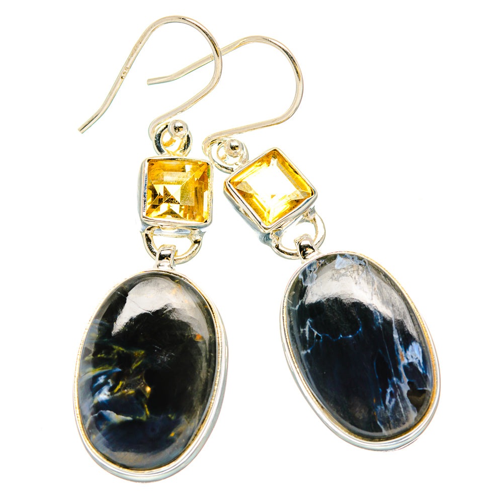 Pietersite Earrings handcrafted by Anasilvercos - EARR430278 - Photo 2