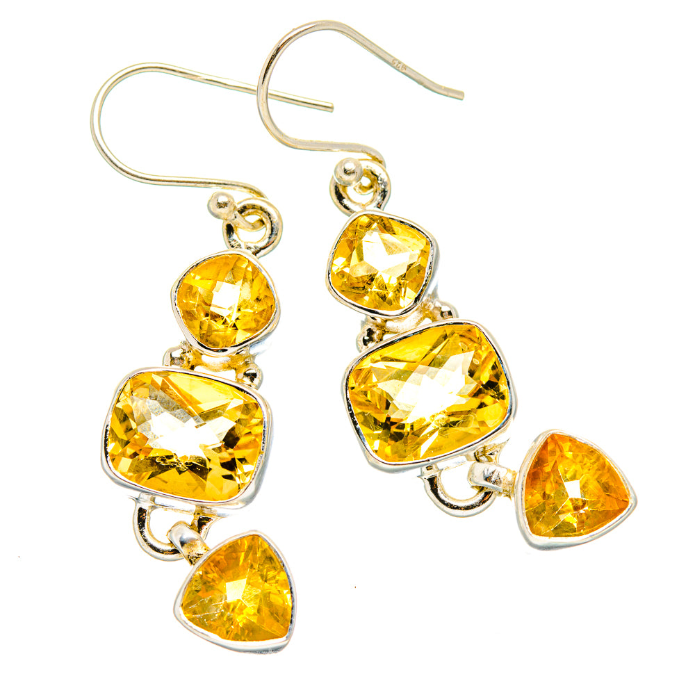 Citrine Earrings handcrafted by Anasilvercos - EARR430281 - Photo 2