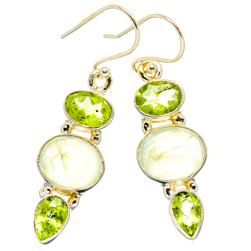 Prehnite Earrings handcrafted by Anasilvercos - EARR430283 - Photo 2