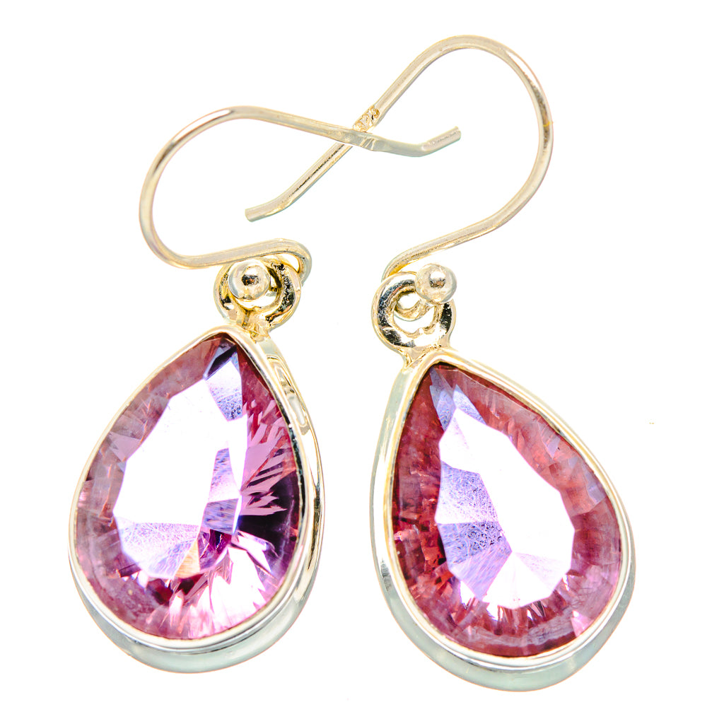 Color Change Alexandrite (Lab.) Earrings handcrafted by Anasilvercos - EARR430293 - Photo 2