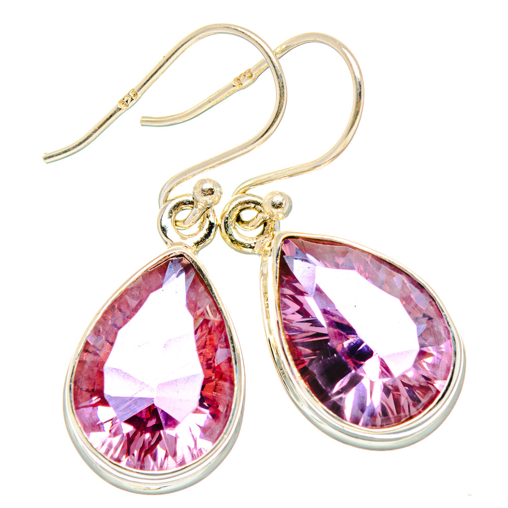 Color Change Alexandrite (Lab.) Earrings handcrafted by Anasilvercos - EARR430300 - Photo 2
