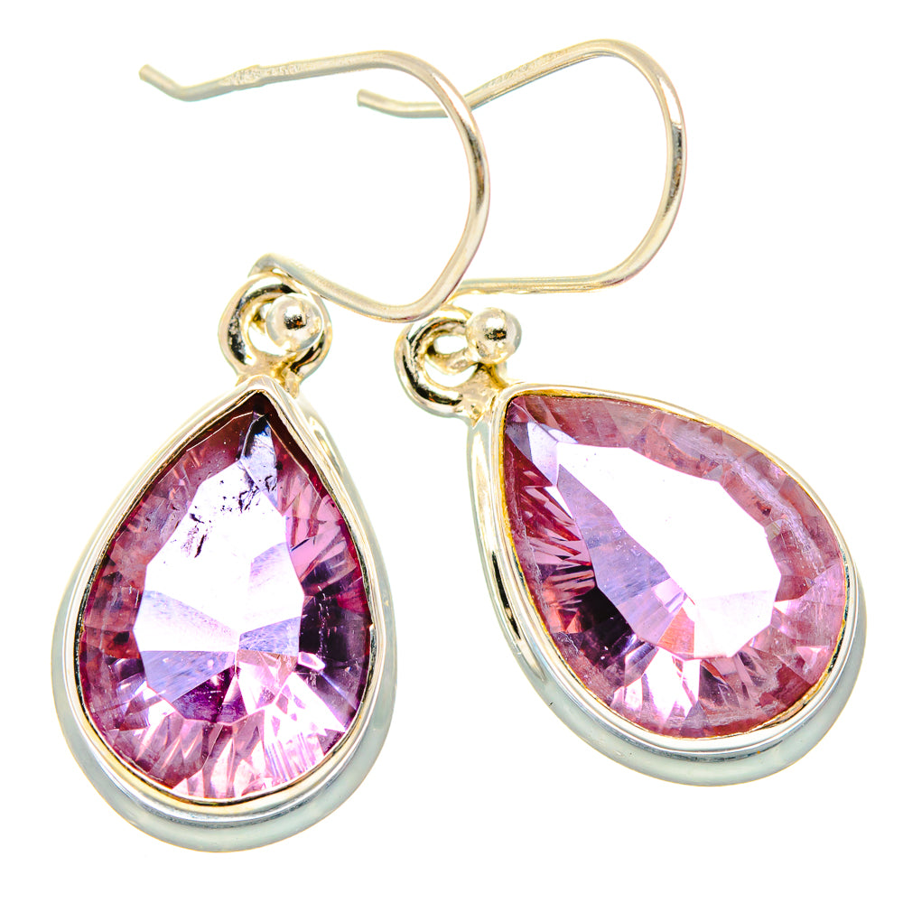 Color Change Alexandrite (Lab.) Earrings handcrafted by Anasilvercos - EARR430302 - Photo 2