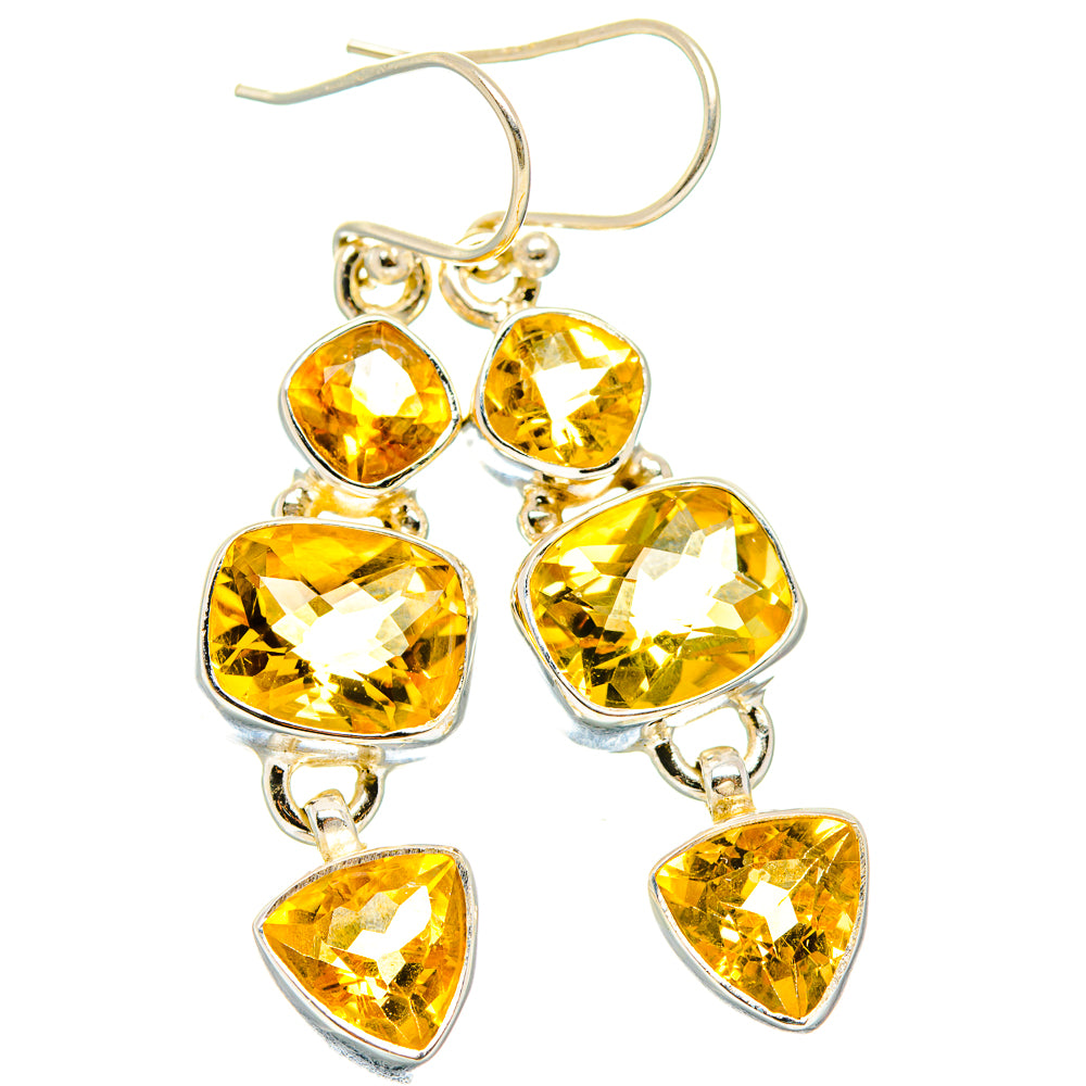 Citrine Earrings handcrafted by Anasilvercos - EARR430310 - Photo 2