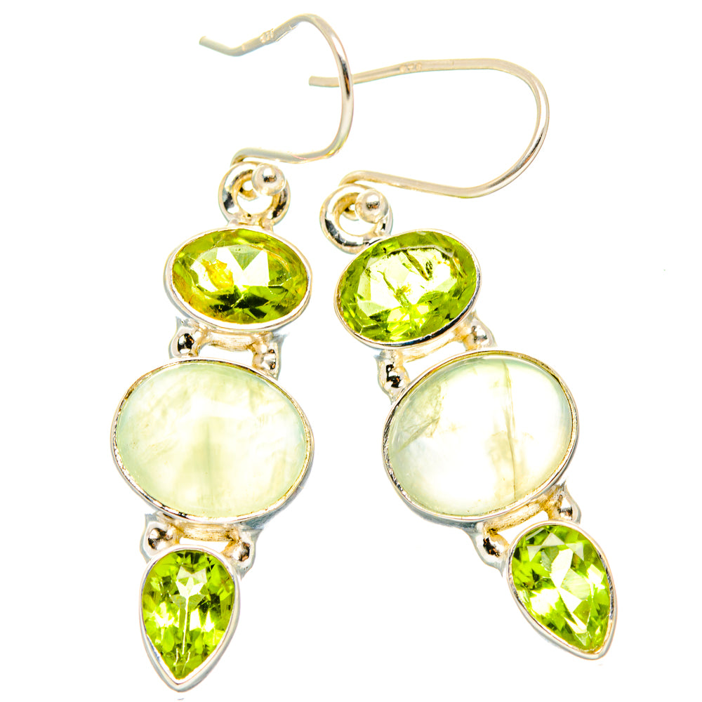 Prehnite Earrings handcrafted by Anasilvercos - EARR430312 - Photo 2
