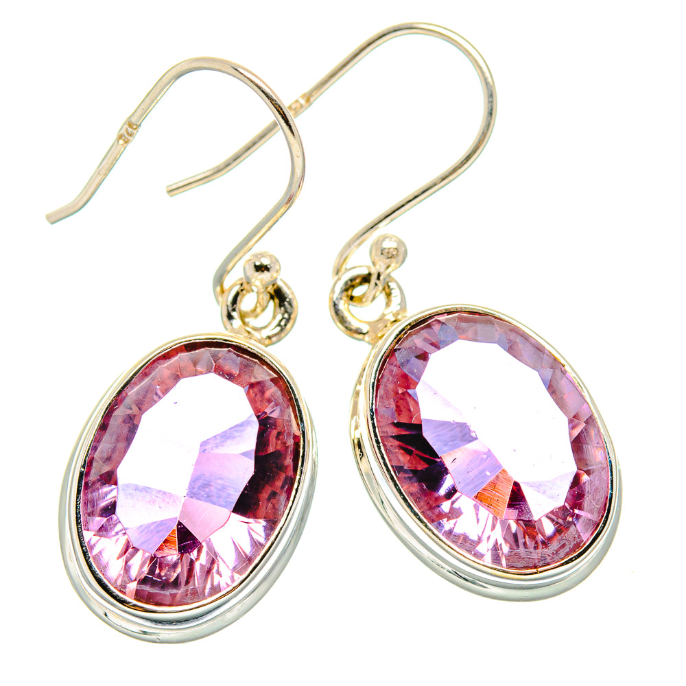 Color Change Alexandrite (Lab.) Earrings handcrafted by Anasilvercos - EARR430346 - Photo 2
