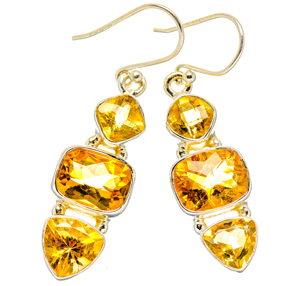 Citrine Earrings handcrafted by Anasilvercos - EARR430347 - Photo 2