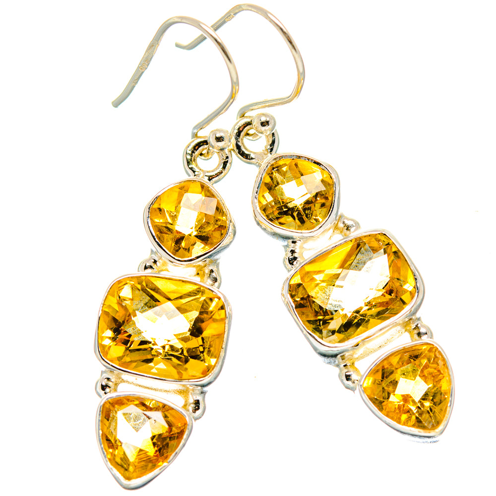 Citrine Earrings handcrafted by Anasilvercos - EARR430358 - Photo 2