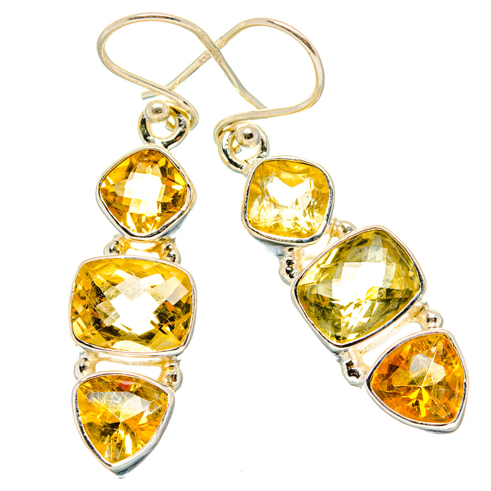 Citrine Earrings handcrafted by Anasilvercos - EARR430364 - Photo 2