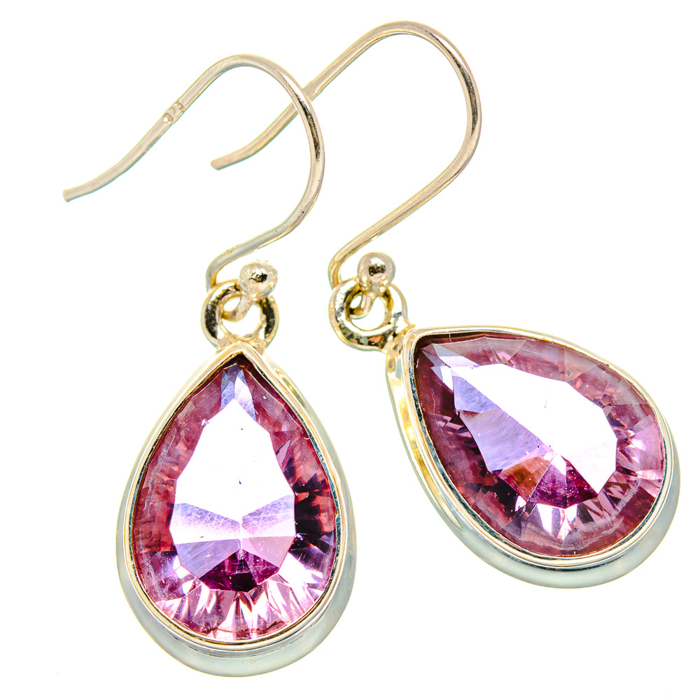 Color Change Alexandrite (Lab.) Earrings handcrafted by Anasilvercos - EARR430369 - Photo 2