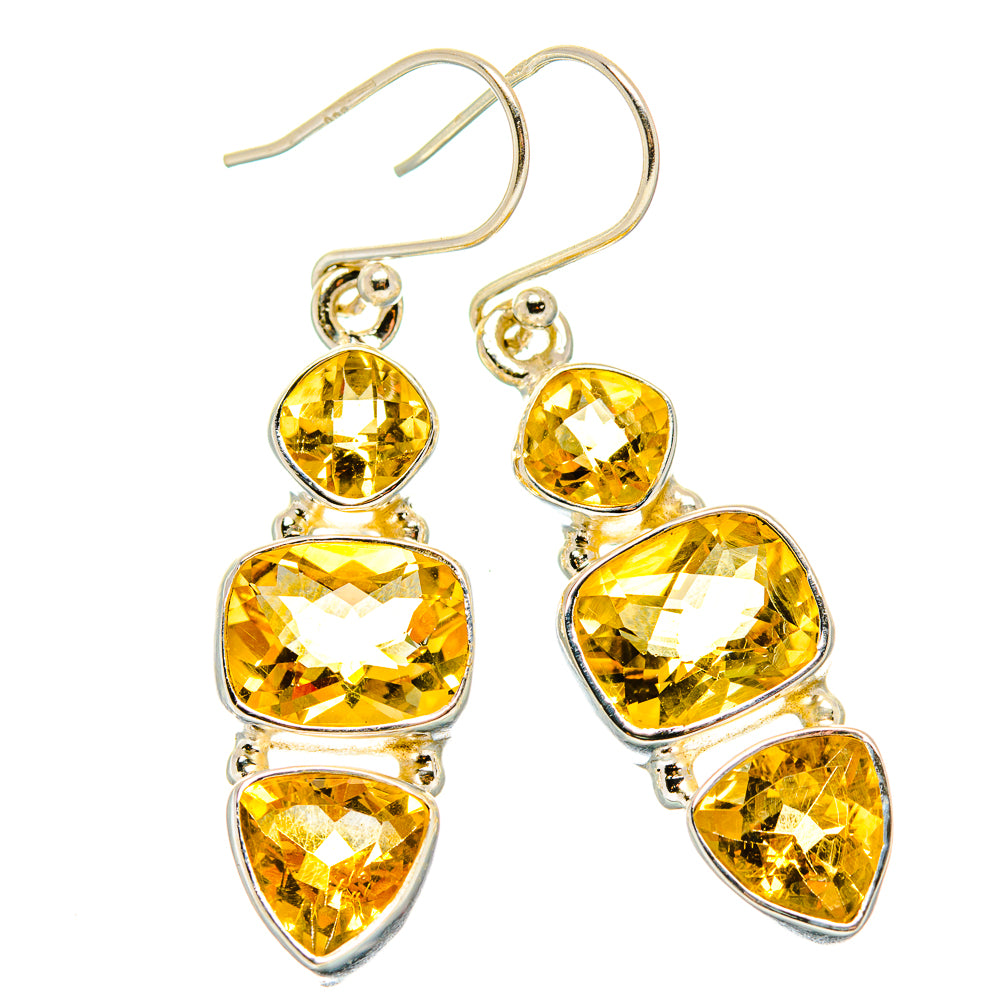 Citrine Earrings handcrafted by Anasilvercos - EARR430377 - Photo 2