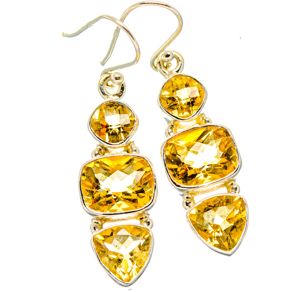 Citrine Earrings handcrafted by Anasilvercos - EARR430388 - Photo 2