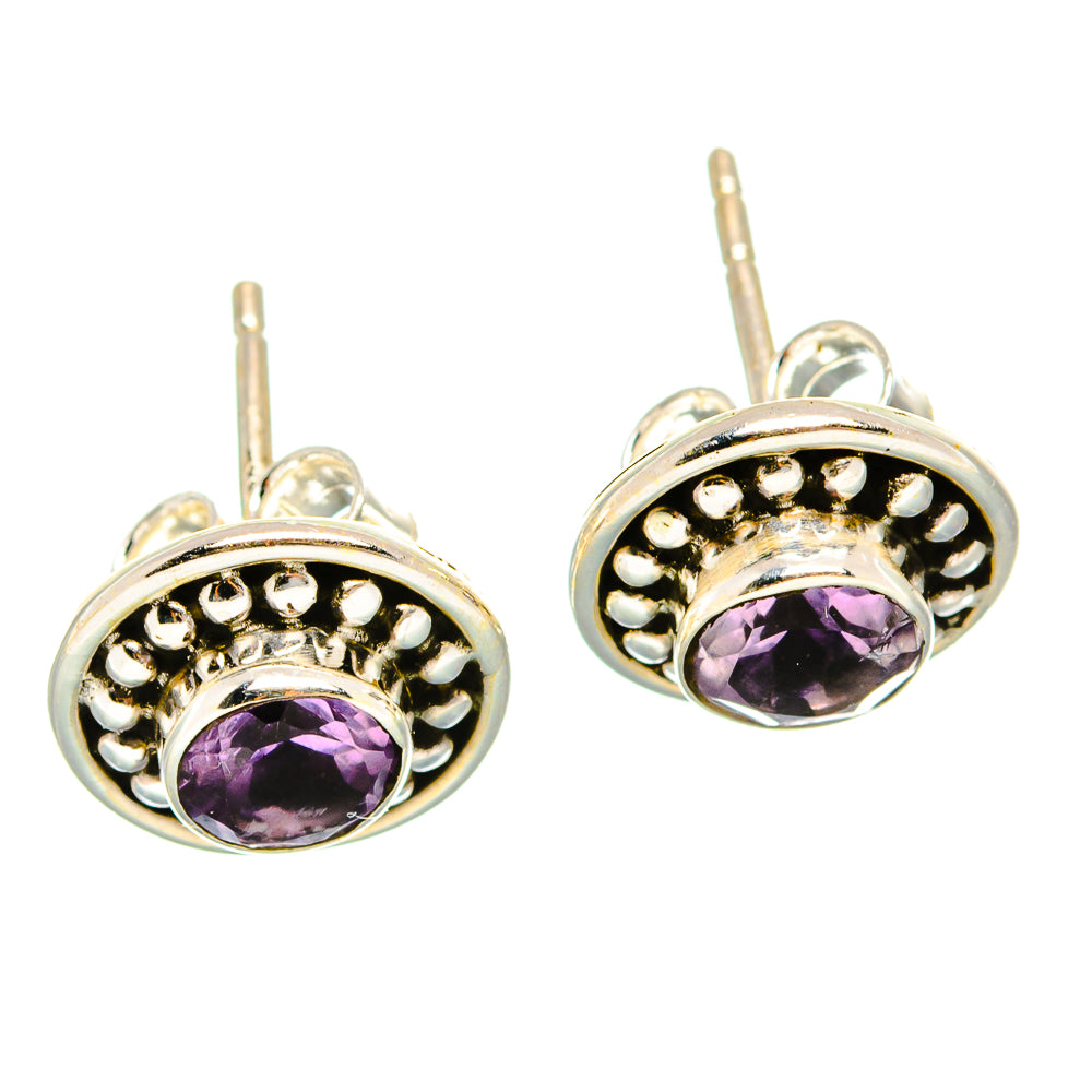 Amethyst Earrings handcrafted by Anasilvercos - EARR430413 - Photo 2
