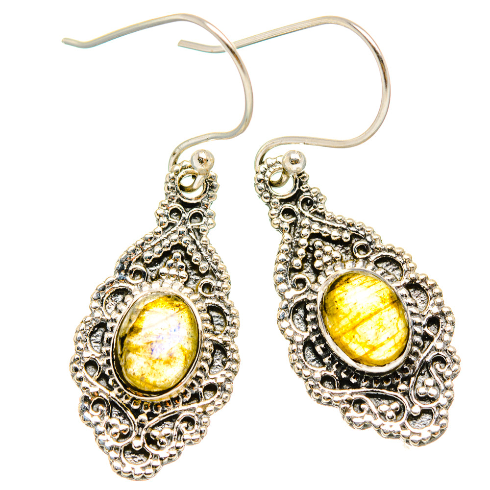 Labradorite Earrings handcrafted by Anasilvercos - EARR430414 - Photo 2
