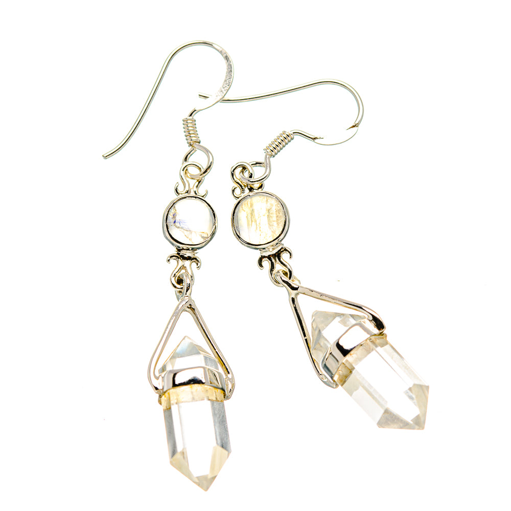 White Quartz Earrings handcrafted by Anasilvercos - EARR430416 - Photo 2