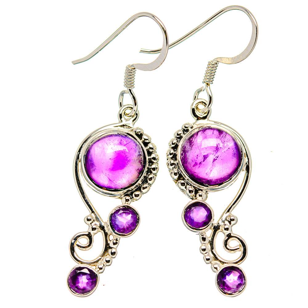 Amethyst Earrings handcrafted by Anasilvercos - EARR430418 - Photo 2