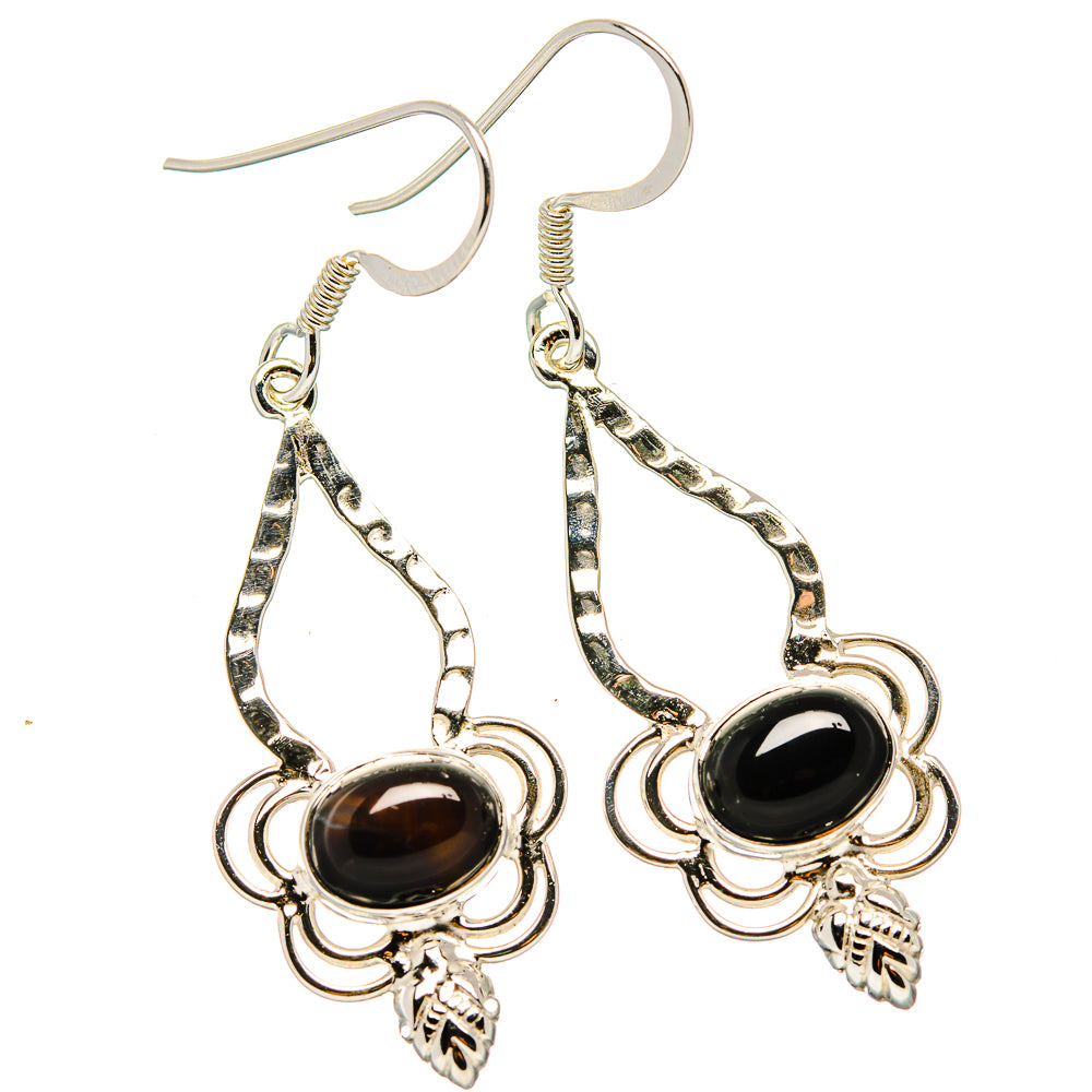 Black Onyx Earrings handcrafted by Anasilvercos - EARR430425 - Photo 2