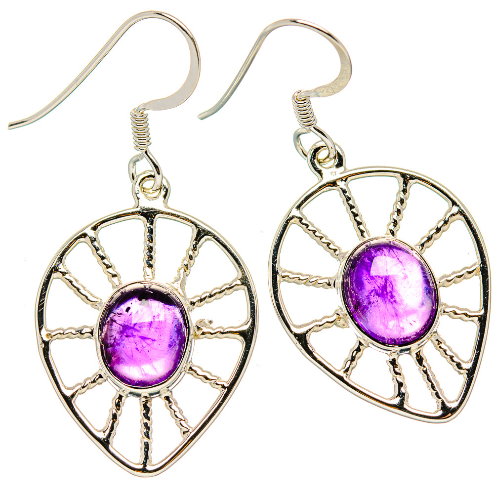Amethyst Earrings handcrafted by Anasilvercos - EARR430427 - Photo 2