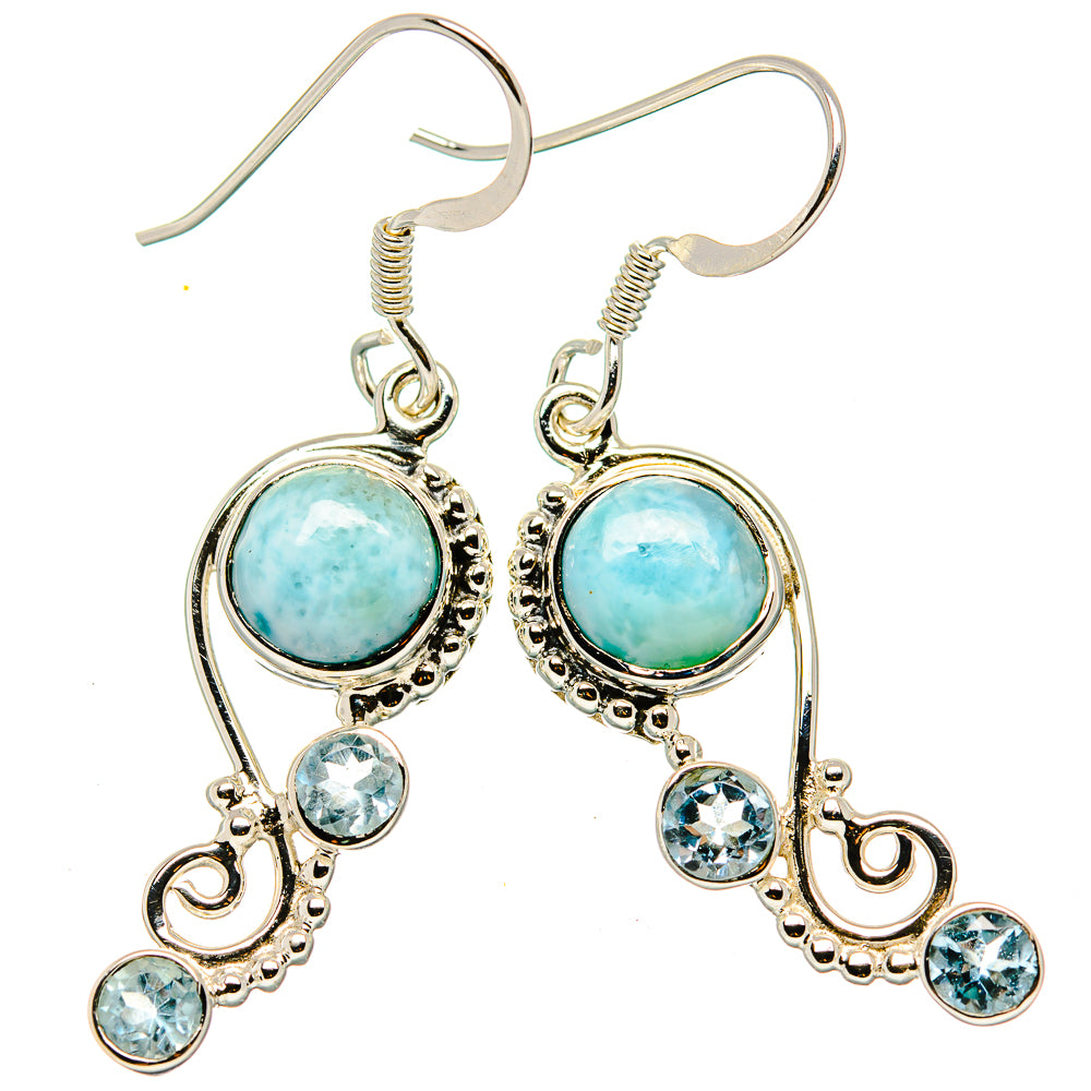 Larimar Earrings handcrafted by Anasilvercos - EARR430431 - Photo 2