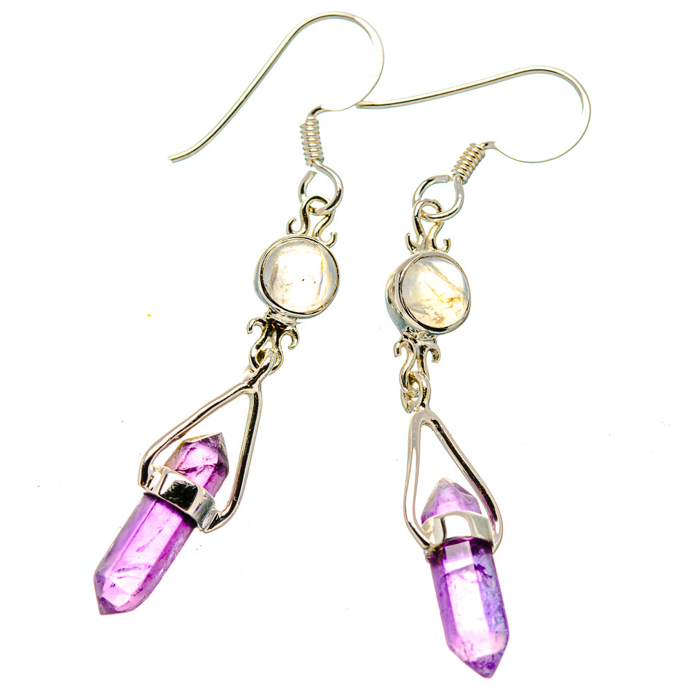 Amethyst Earrings handcrafted by Anasilvercos - EARR430440 - Photo 2
