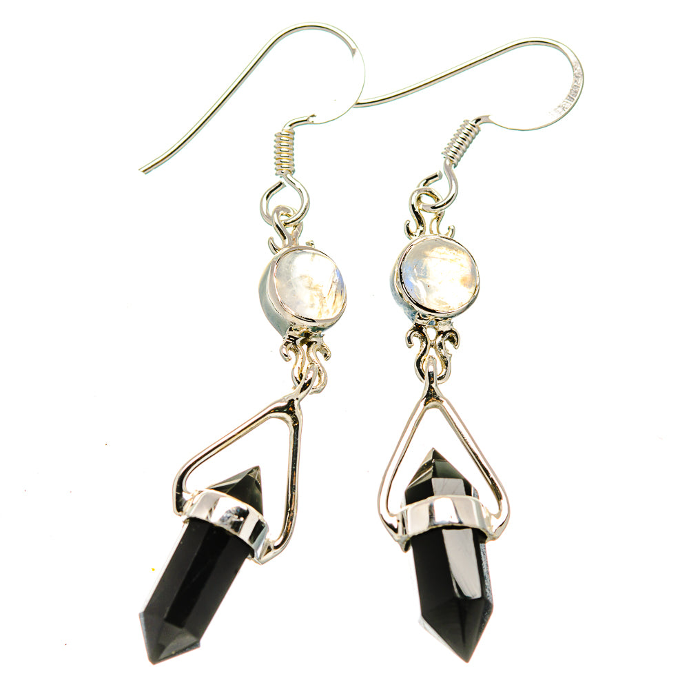 Black Onyx Earrings handcrafted by Anasilvercos - EARR430449 - Photo 2
