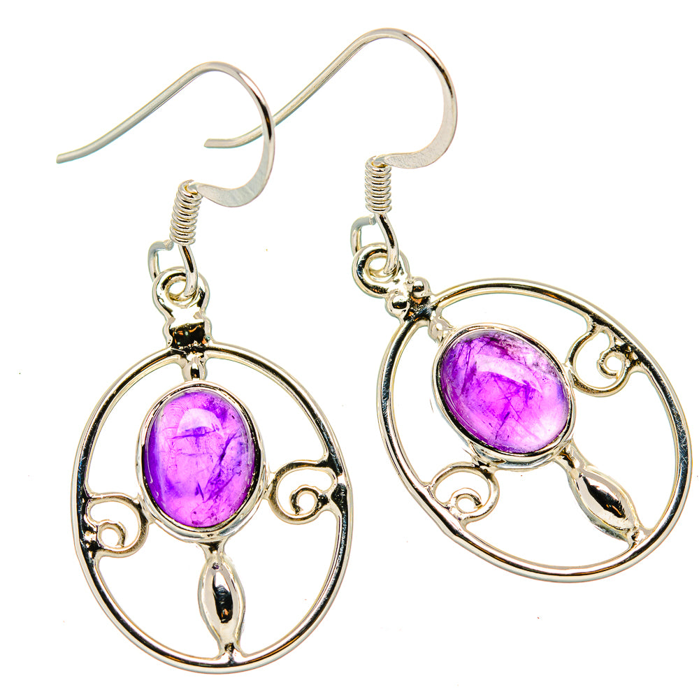 Amethyst Earrings handcrafted by Anasilvercos - EARR430450 - Photo 2