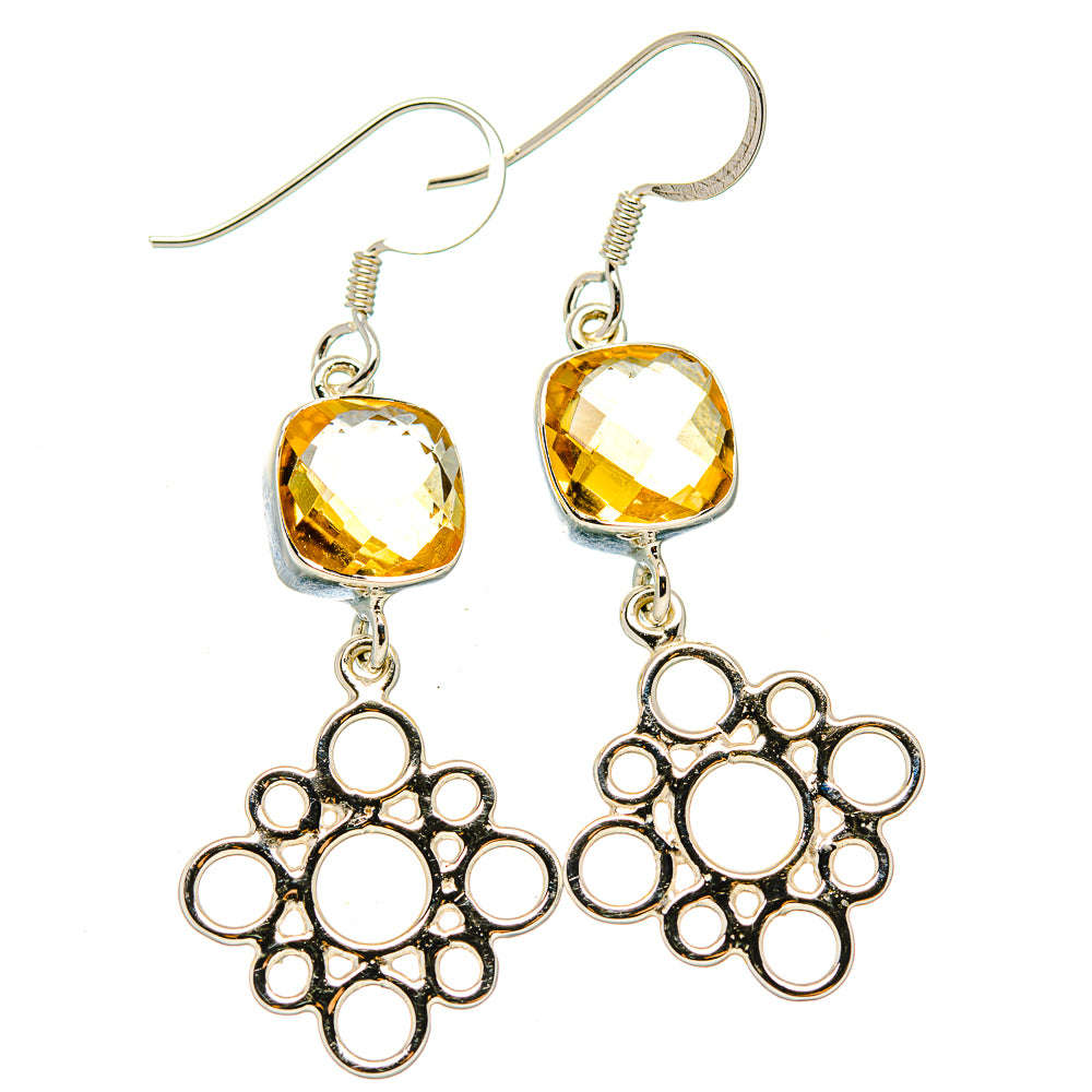 Citrine Earrings handcrafted by Anasilvercos - EARR430456 - Photo 2