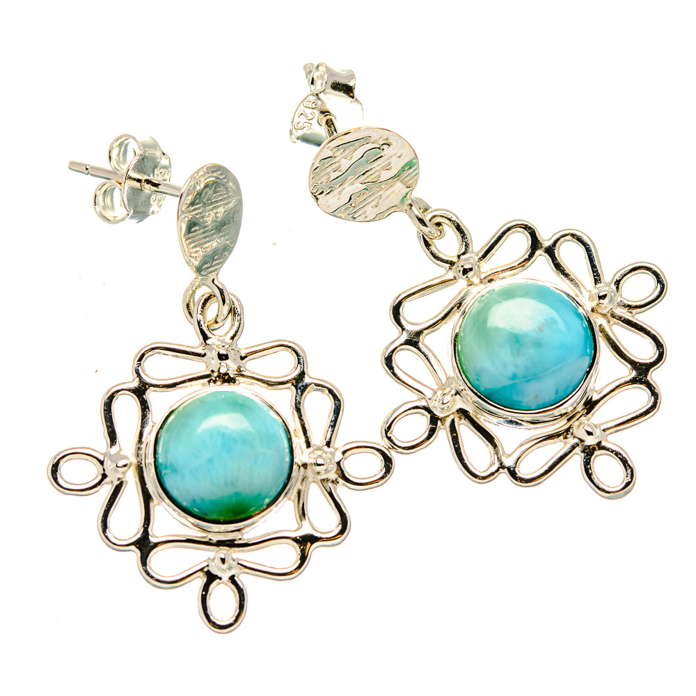 Larimar Earrings handcrafted by Anasilvercos - EARR430459 - Photo 2