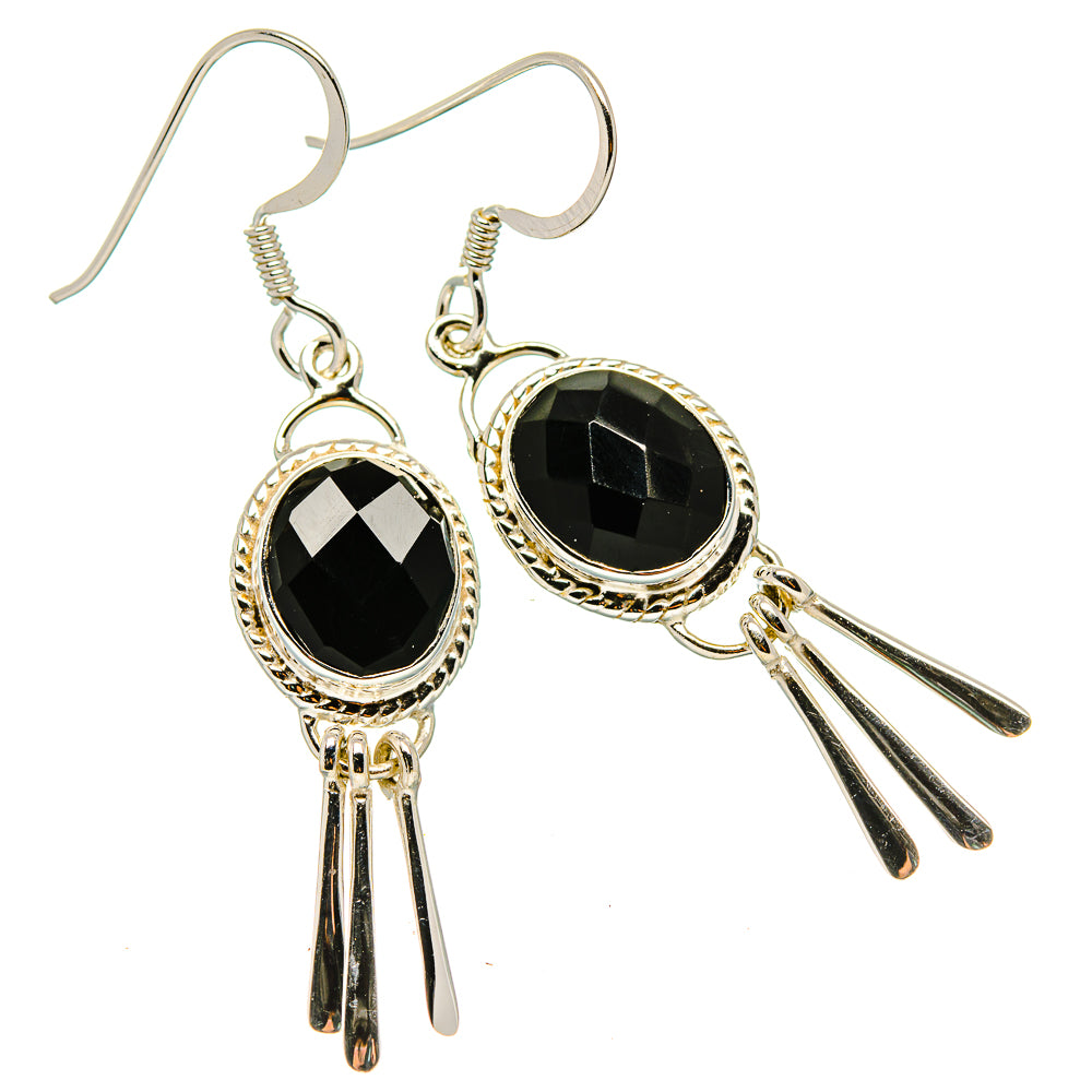 Black Onyx Earrings handcrafted by Anasilvercos - EARR430461 - Photo 2