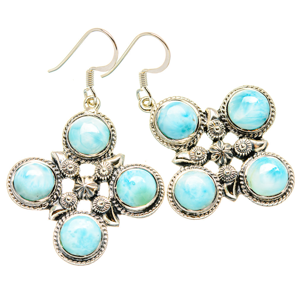 Larimar Earrings handcrafted by Anasilvercos - EARR430476 - Photo 2