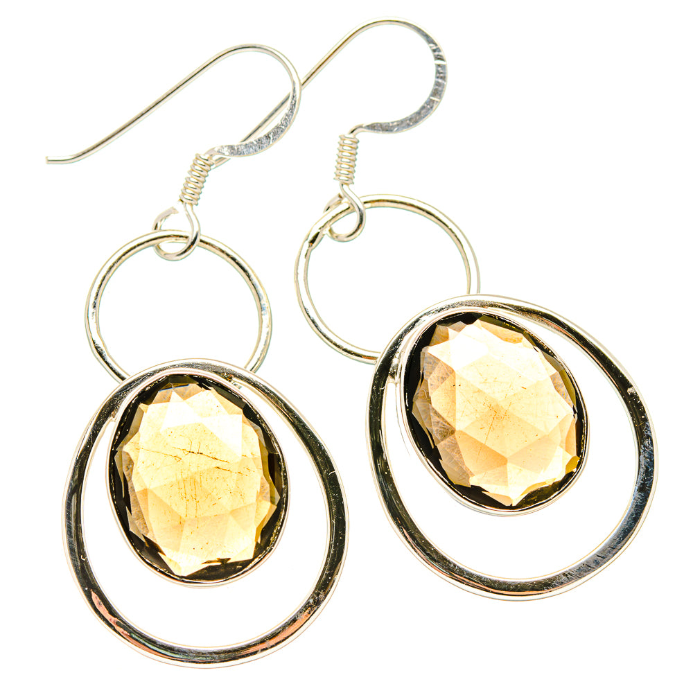 Smoky Quartz Earrings handcrafted by Anasilvercos - EARR430481 - Photo 2