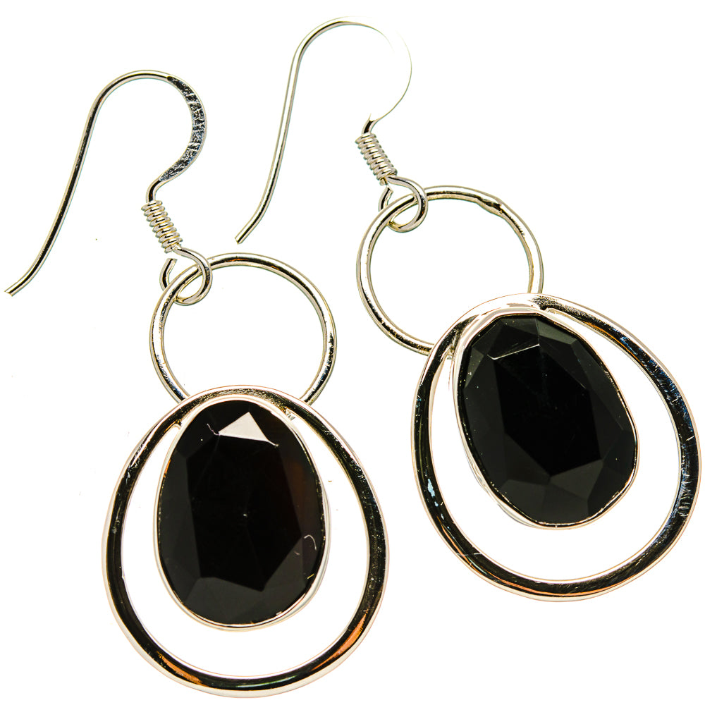 Black Onyx Earrings handcrafted by Anasilvercos - EARR430483 - Photo 2