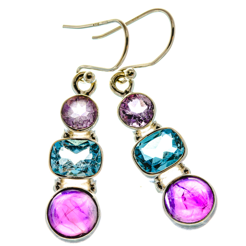 Amethyst Earrings handcrafted by Anasilvercos - EARR430490 - Photo 2