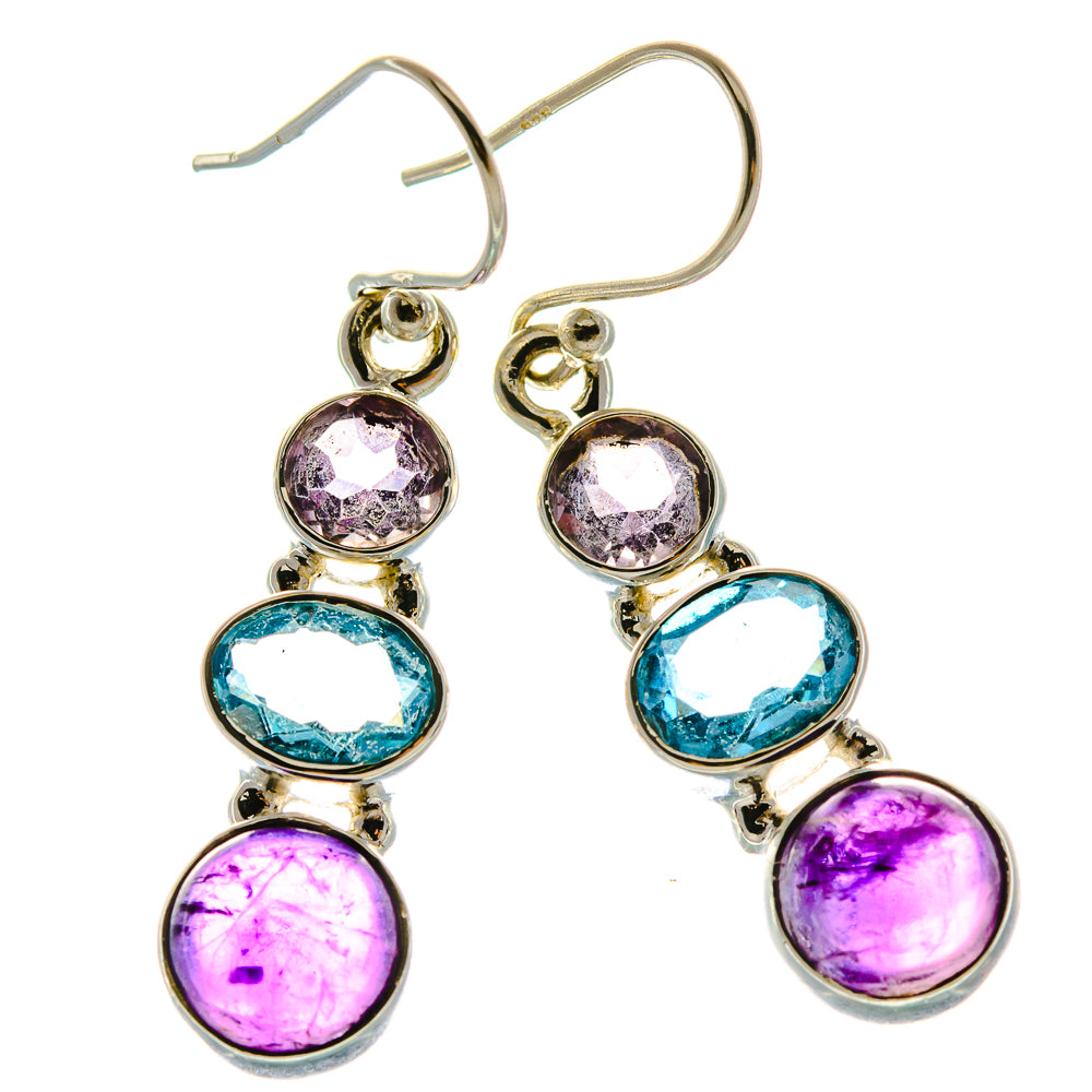 Amethyst Earrings handcrafted by Anasilvercos - EARR430494 - Photo 2