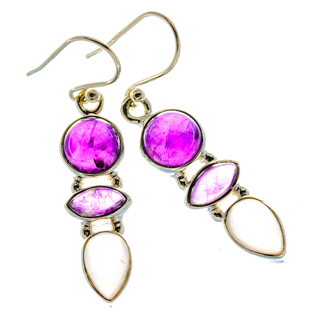 Amethyst Earrings handcrafted by Anasilvercos - EARR430501 - Photo 2