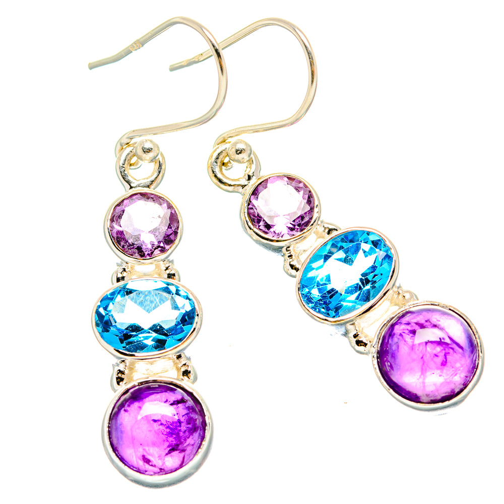 Amethyst Earrings handcrafted by Anasilvercos - EARR430503 - Photo 2