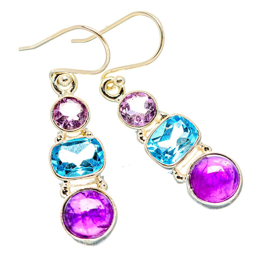 Amethyst Earrings handcrafted by Anasilvercos - EARR430507 - Photo 2