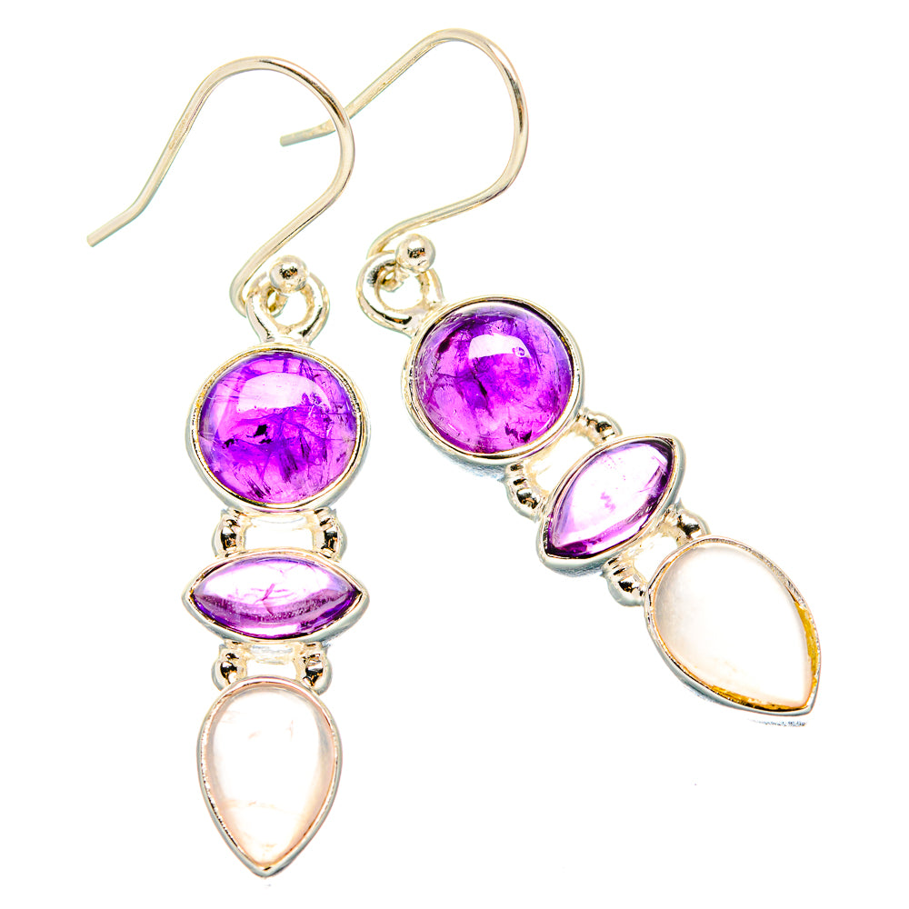 Amethyst Earrings handcrafted by Anasilvercos - EARR430510 - Photo 2