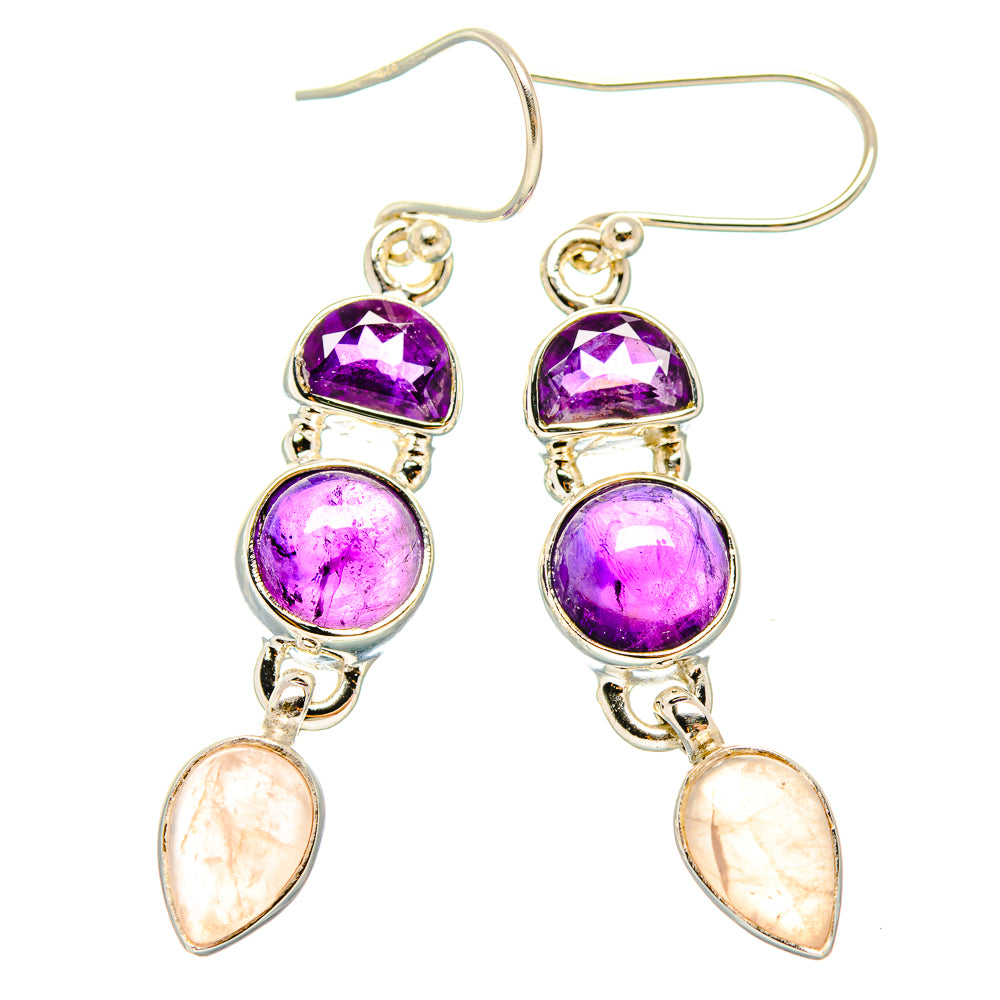 Amethyst Earrings handcrafted by Anasilvercos - EARR430511 - Photo 2