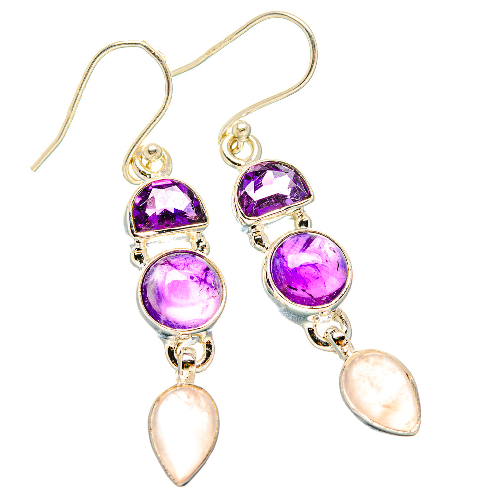 Amethyst Earrings handcrafted by Anasilvercos - EARR430519 - Photo 2