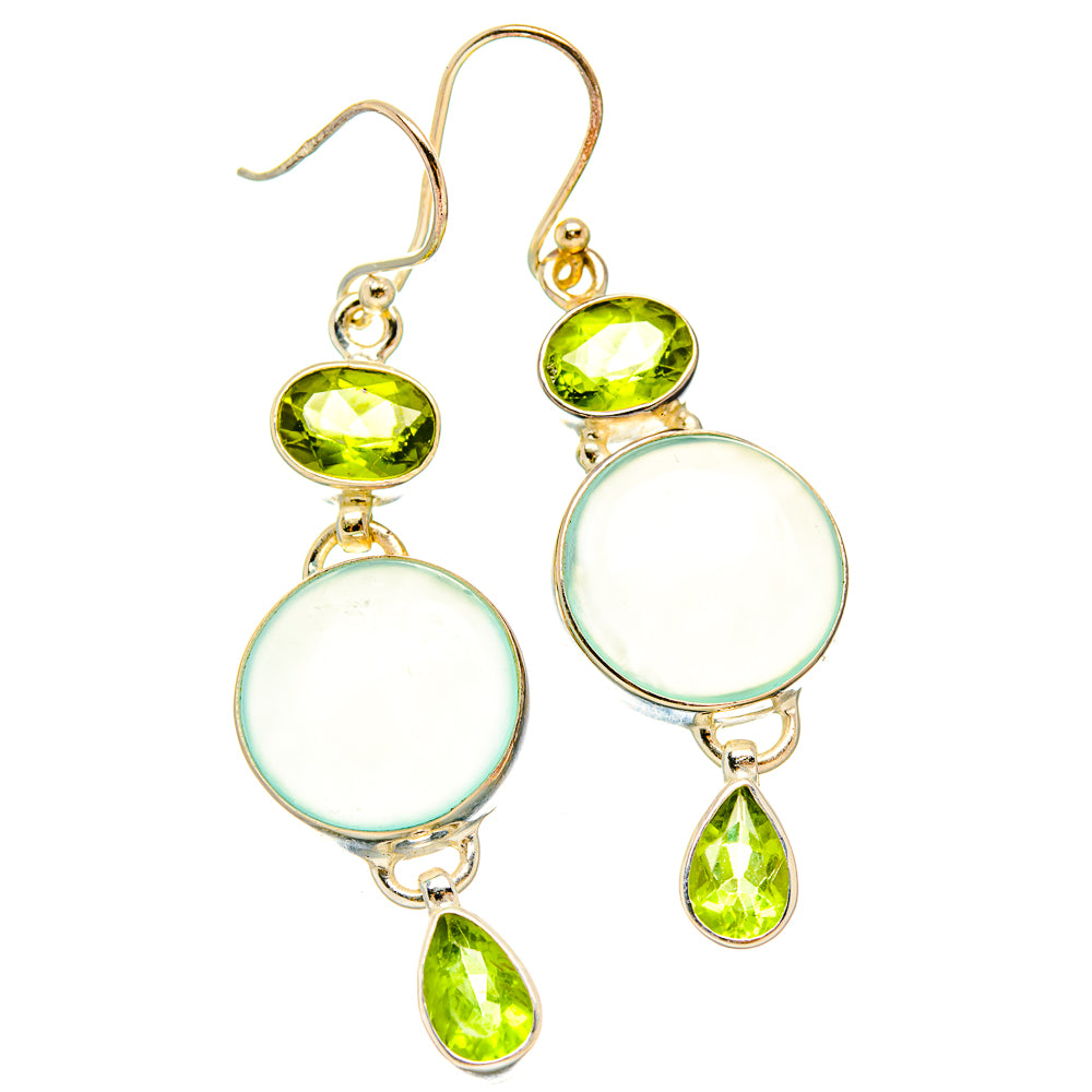 Prehnite Earrings handcrafted by Anasilvercos - EARR430531 - Photo 2