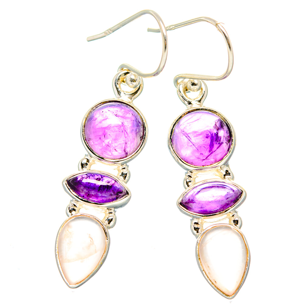 Amethyst Earrings handcrafted by Anasilvercos - EARR430535 - Photo 2