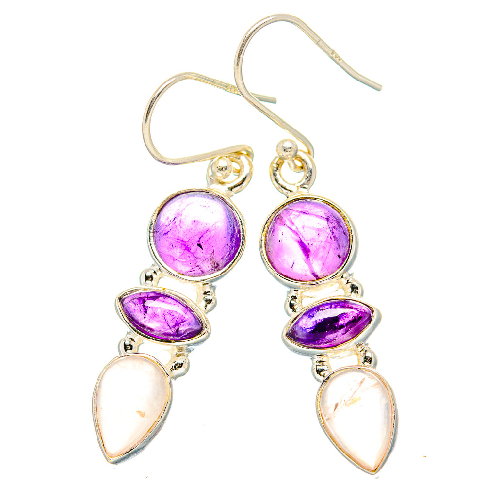Amethyst Earrings handcrafted by Anasilvercos - EARR430541 - Photo 2