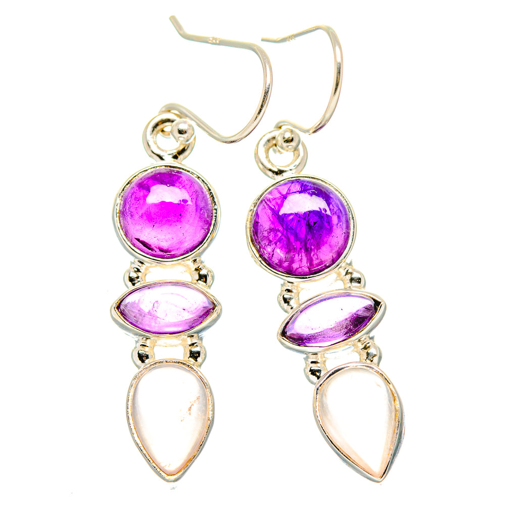 Amethyst Earrings handcrafted by Anasilvercos - EARR430543 - Photo 2