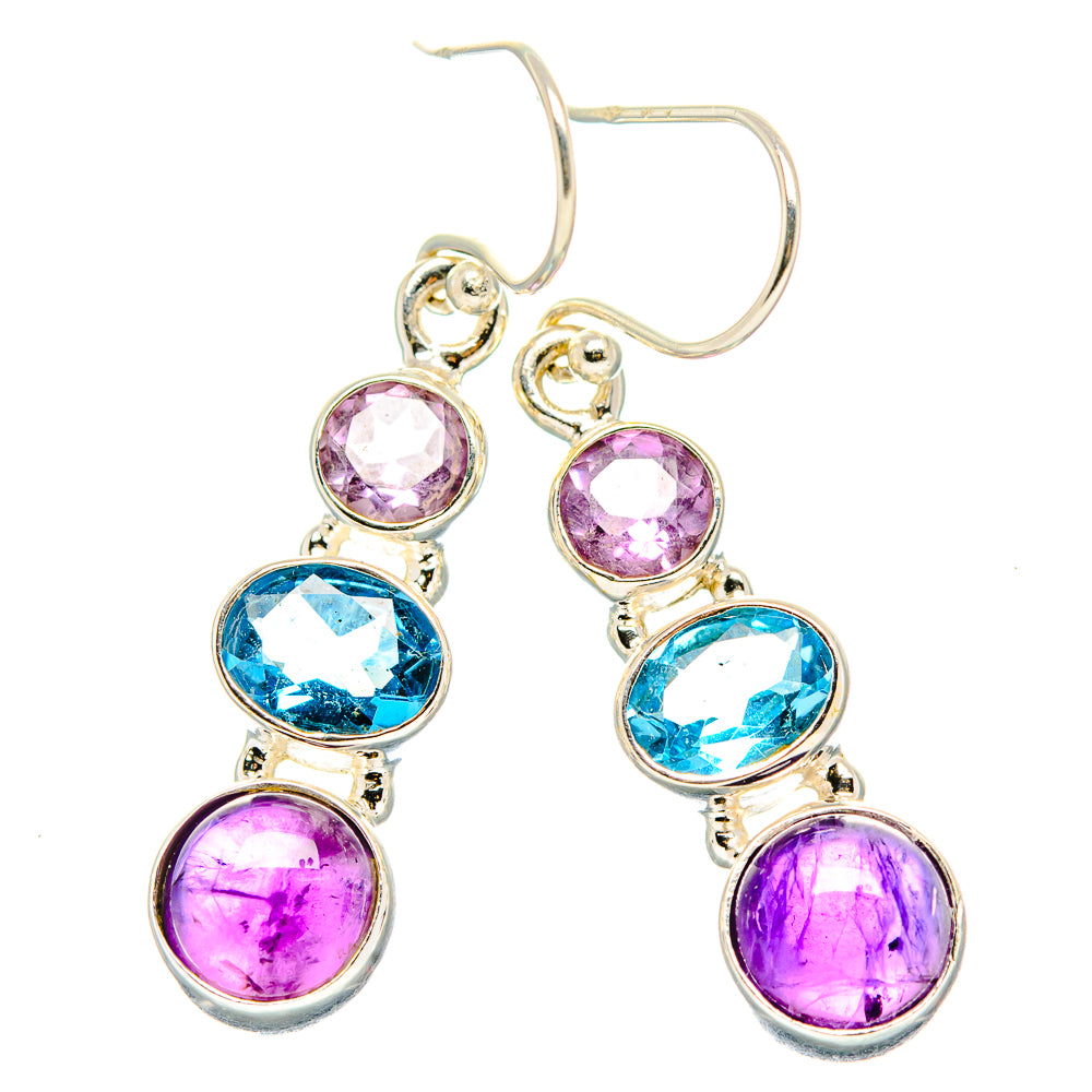 Amethyst Earrings handcrafted by Anasilvercos - EARR430547 - Photo 2